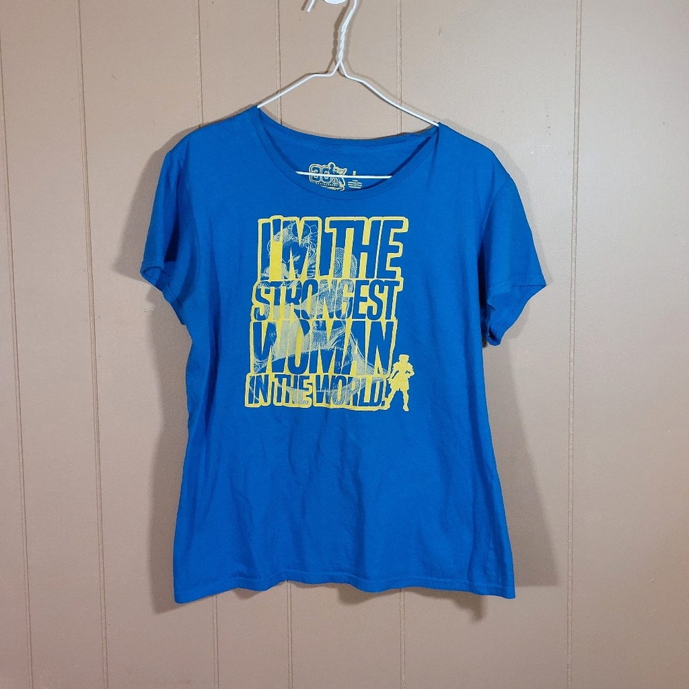 Street Fighter II Chun Li 30th Anniversary Strongest Woman Capcom Large T-shirt